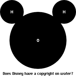 Does Disney have a copyright on water?