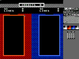 8NAME NES screen editor, showing Vs. Tetramino graphics